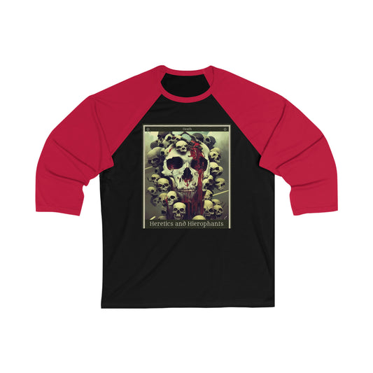 Death Tarot - Unisex 3\4 Sleeve Baseball Tee