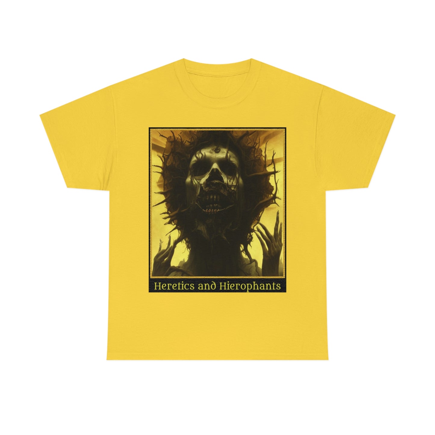 Rotting Christ - Unisex Heavy Cotton Tee (Black, White or Yellow)