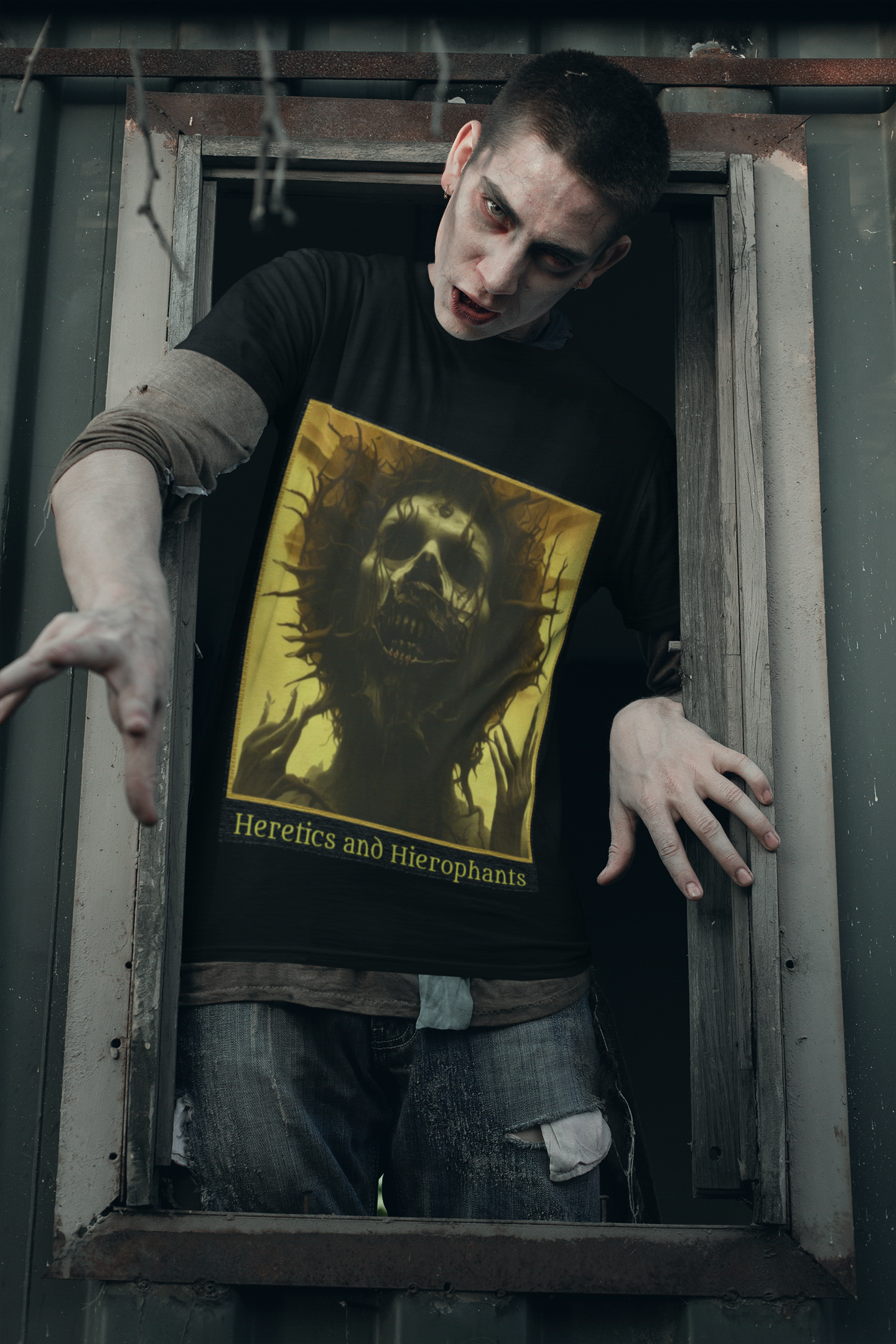 Rotting Christ - Unisex Heavy Cotton Tee (Black, White or Yellow)